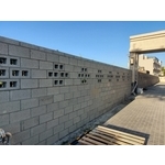 圍牆磚施工-百歲磚結合空心磚 - 梁禾企業有限公司