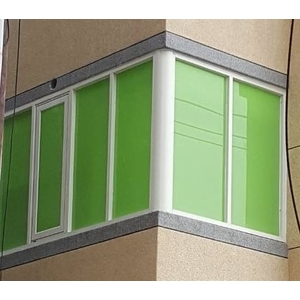 綠色隔熱板陽台窗