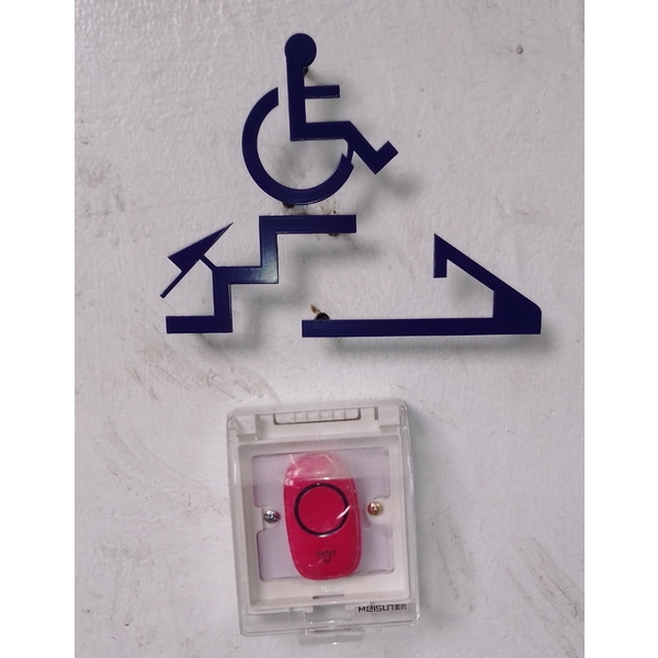 殘障金屬雕飾牌