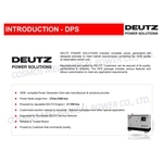 DEUTZ POWER SOLUTIONS、DEUTZ發電機、德意志發電機組