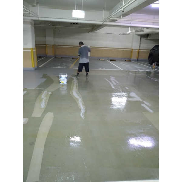 地下室停車場epoxy樹脂地坪整修 6張..第1組-傑士企業有限公司