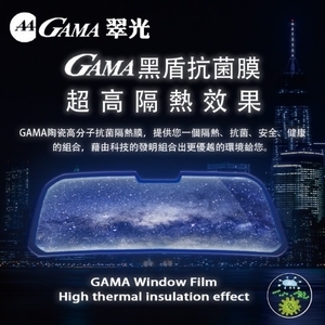 GAMA黑盾抗菌膜,美力可隔熱紙行