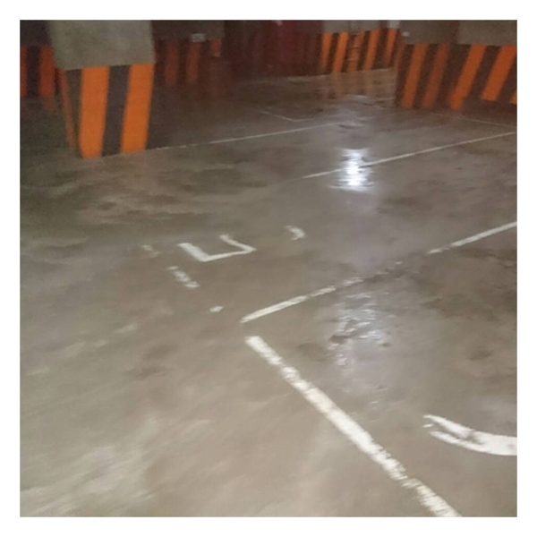 颱風後停車場去除淤泥