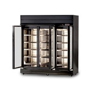三門玻璃展示櫃-霧黑-全冷藏-6尺-1680L , 勝有冷凍空調企業行