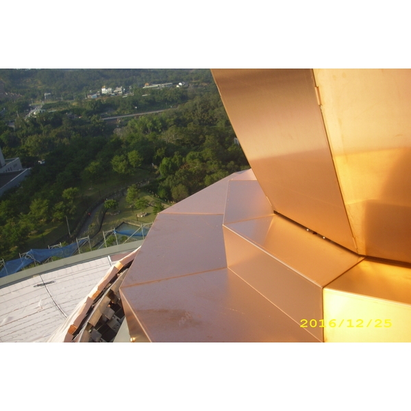 天恩彌勒佛院屋頂銅板工程,達昇鋼品有限公司
