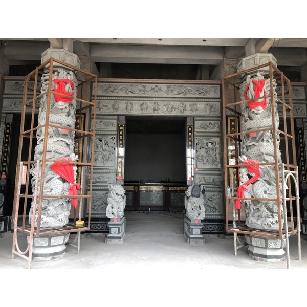 寺廟門面石雕工程