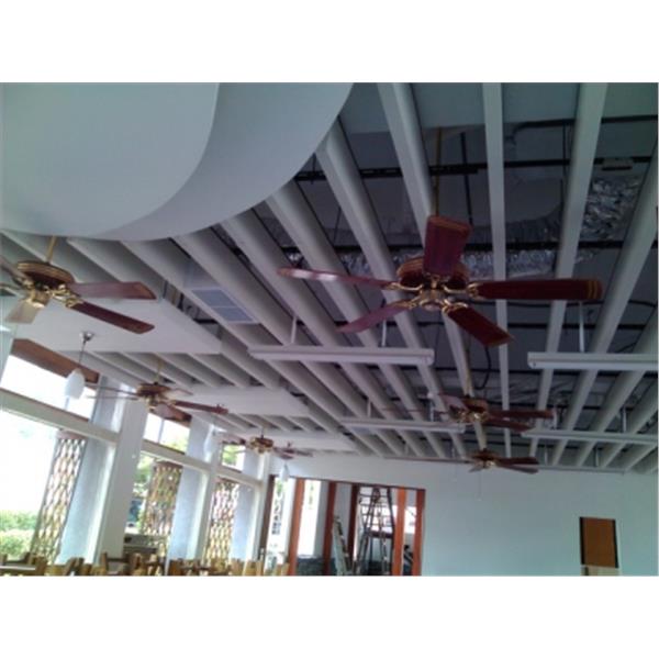 輕鋼架暗架天花板-牡丹圖書館施工-2