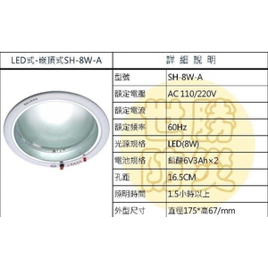 嵌頂式LED燈,世勝防災設備工程有限公司