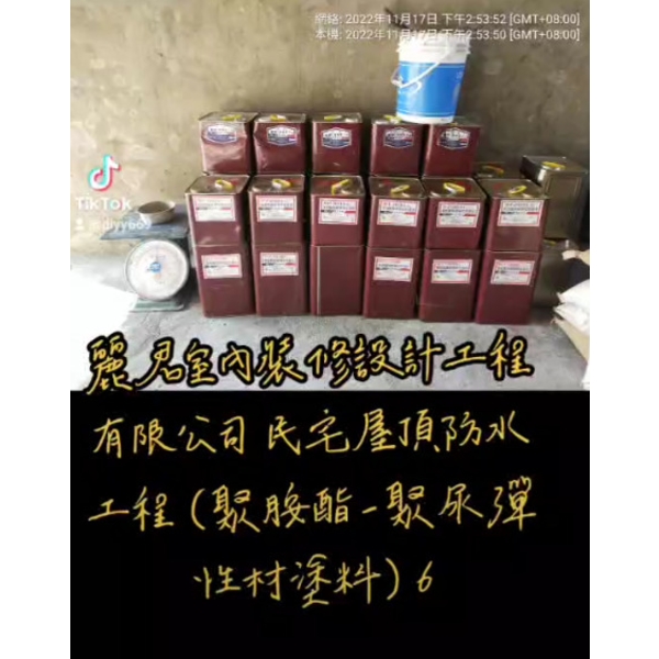 防水工程｜民宅屋頂｜聚胺酯聚脲彈性材塗料６