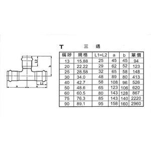 T三通,星灃水電管件企業股份有限公司