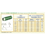 MK-03 PE 被覆不銹鋼壓接管-星灃水電管件企業股份有限公司