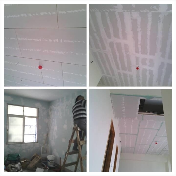 矽酸鈣天花板 - 批土油漆