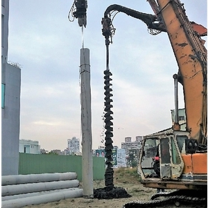 敦煌建設直徑60CM基樁植入