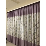 落地窗拼布窗簾設計 - 居久屋企業有限公司