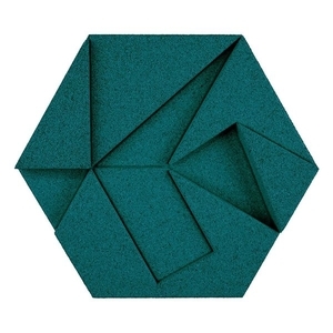 Hexagon六角有機軟木塊 - Emerald翡翠綠 , 亞洲建築建材商城