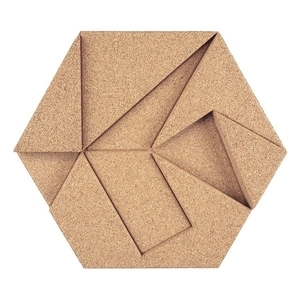 Hexagon六角有機軟木塊 - Ivory象牙 , 亞洲建築建材商城