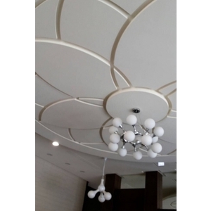 藝術燈+造型天花板