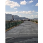 淡江大橋-鋼板樁圍堰、安全支撐、施工構台、施工便橋 - 吉臣工程有限公司