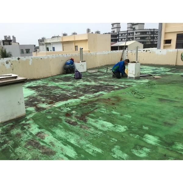屋頂固黏氈防水施工