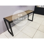 塑木+不鏽鋼訂製椅 - 啟陽鐵工廠