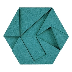 Hexagon有機軟木塊-Turquoise,應盛實業有限公司