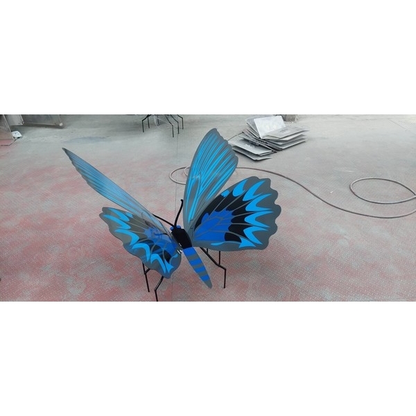 烤漆鋼板立體蝴蝶-111年度南關線觀光旅遊廊帶營造工程-第三期,典雅雕塑工程有限公司