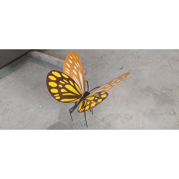 烤漆鋼板立體蝴蝶-111年度南關線觀光旅遊廊帶營造工程-第三期-典雅雕塑工程有限公司