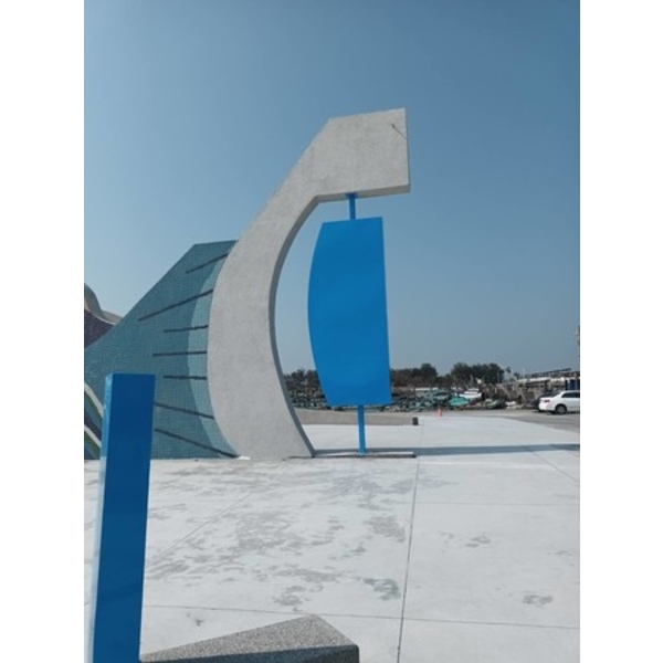 鋁合金造型立牌-嘉義縣東石漁港水環境改善工程-典雅雕塑工程有限公司