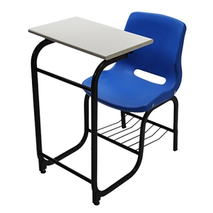 單人連結課桌椅(木質桌板),永佳工業有限公司