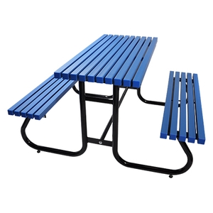餐桌椅(複合塑膠桌板、彎曲圓管式腳架),永佳工業有限公司