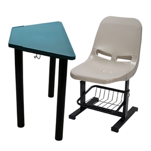 學生梯形課桌椅(圓管桌腳),永佳工業有限公司