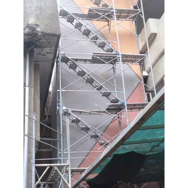 大理石漆 - 台北市民生國小電梯外牆 (2020年2月)