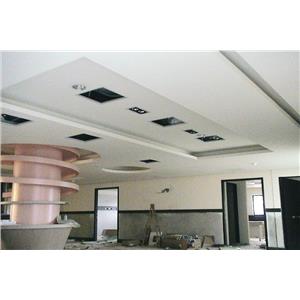 輕鋼架(暗架) 矽酸鈣板造型天花板