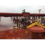 油品運輸船甲板除漆除銹工程 - 上允工程股份有限公司
