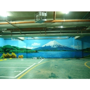停車場牆壁彩繪